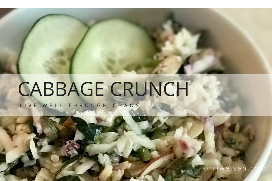 healthy cabbage crunch salad